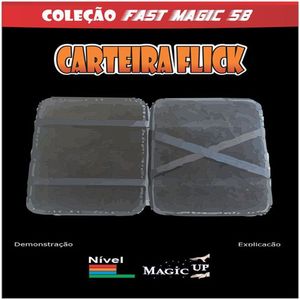 Carteira Flick Luxo Magic Up Preta