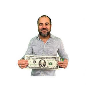 Dinheiro De Itu, Dinheirão Do Itu , Notas Jumbo Modelo Alfanumérico 100 Dolares