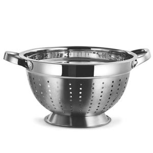 Escorredor De Massa E Alimentos 24 Cm Inox - Mimo Style
