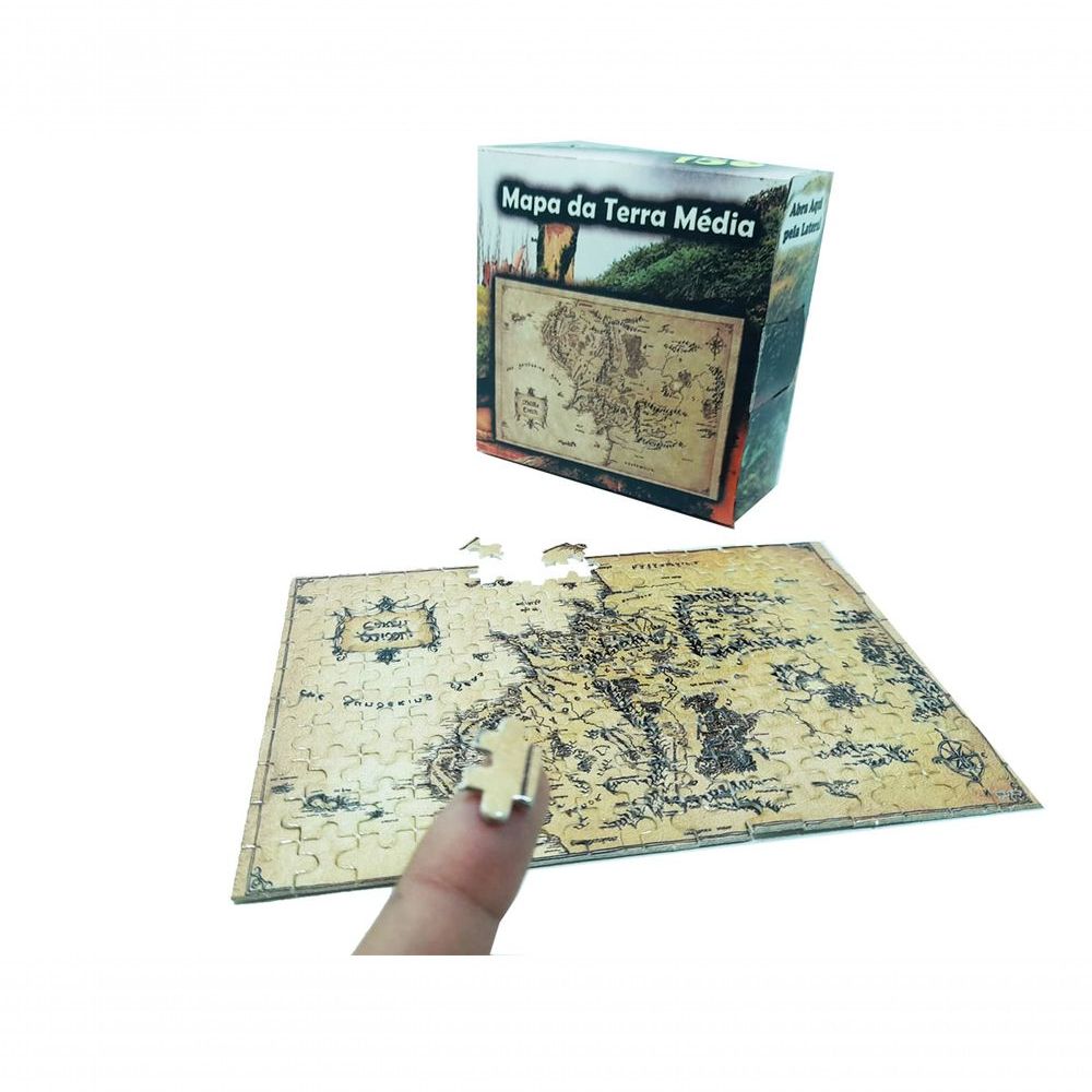 Quebra-cabeça Puzzle Mapa Terra Média de 300 peças - Reidopendrive