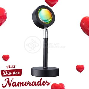 Mini Ring Light Sunset Projetor Lâmpada Tiktok Usb Vermelho