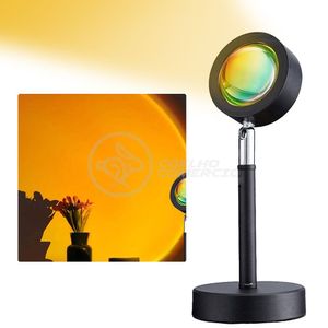 Mini Ring Light Sunset Projetor Lâmpada Tiktok Usb Vermelho