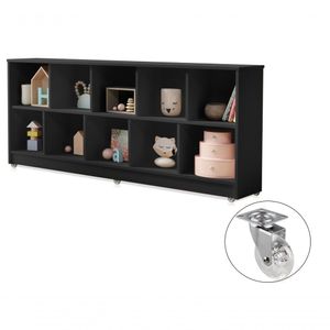Organizador De Brinquedo C/ Nichos + Rodízios