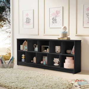 Porta Brinquedo Nichos Organizador + Rodízios