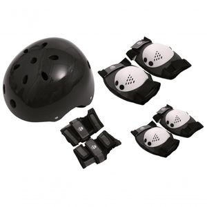 Kit De Proteção Skate Com Capacete Tam. G Preto Bel Sports