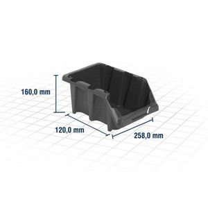 Gaveteiro Plástico Número 5 Preto