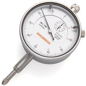 Relógio Comparador - Cap. 0-3 Mm - Graduação De 0,01mm - Diâmetro Do Mostrador ø58mm - Tampa Lisa