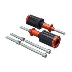 Slider Universal Bering Batente (Par) Carbon Aluminio Laranj
