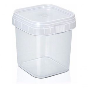 Bolo No Pote Quadrado 220Ml C/100 Unidades Plast.