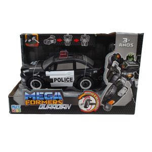 Carrinho Transformável Megaformers Com Ferram - Br1755 Preto