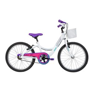 Bicicleta Caloi Ceci 2019 Aro 20 Quadro Em Aço 1 Velocidade Com Cesto Branco