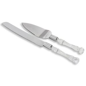 Conjunto Para Bolo Haus Concept Tasty Em Inox E Poliestireno 2 Peças Inox E Transparente