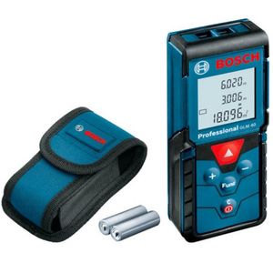 Trena A Laser De 40 Metros Bosch Glm 40 Com Bolsa Protetora Azul