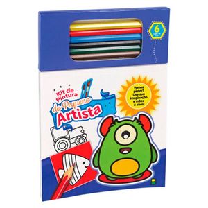 Kit De Pintura Do Pequeno Artista: Azul - Todolivro