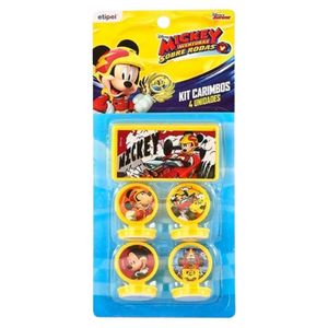 Carimbo 4 Unidades Com Estojo Mickey - Etipel