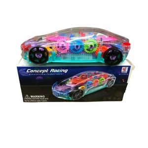 Carro Transparente Com Engrenagem Luz E Som 1/18 Net Toy