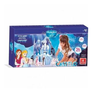Castelo Princesa Do Gelo 56 Peças- Brincadeira De Criança