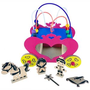 Carruagem Da Princesa Com Aramado E Acessórios Bem Infantil