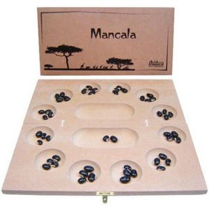 Jogo Mancala Em Madeira - Estojo - Oficina De Criação Mitra
