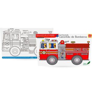 Jogo Americano Caminhão De Bombeiros - 5261 - Brincadeira De Criança