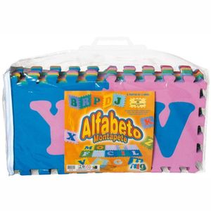 Tapete Alfabeto Em Eva - 26 Placas - 33 X 33 Cm - Colorido - Nig