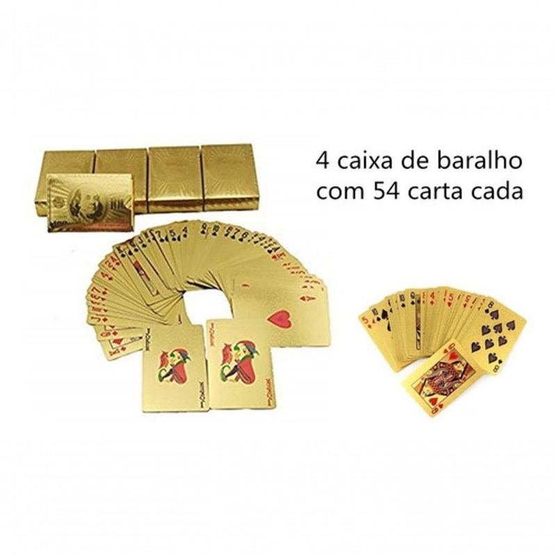 Baralho A Prova D`Agua Cartas Plasticas Alta Qualidade Jogos