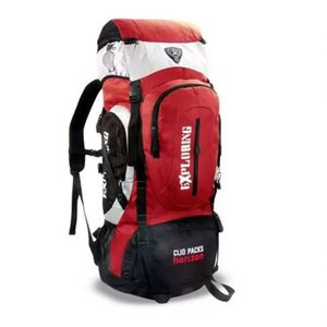 Mochila 70l Camping Trilha Viagem Impermeável vermelho