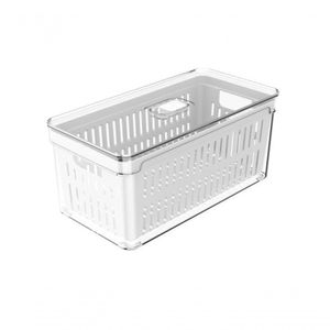 Organizador Geladeira Com Cesto 5L Natural Of350 Ou