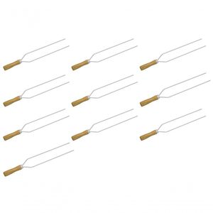 Kit 10 Mini Espeto Duplo Churrasco 39 Cm Espetinho Matrinox