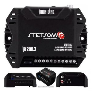 Modulo Stetsom Iron Line Ir280.3 280w Rms 3 Canais