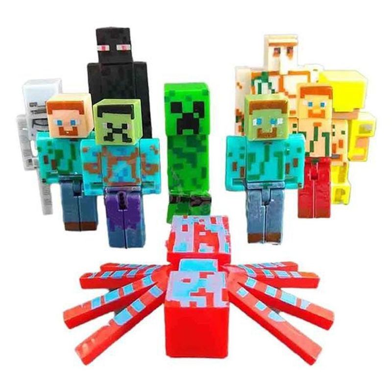 Bonecos minecraft e acessorios