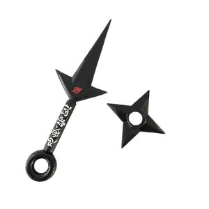 Kit Naruto Shippuden Kunai Minato 23,5Cm + Shuriken 9Cm 9