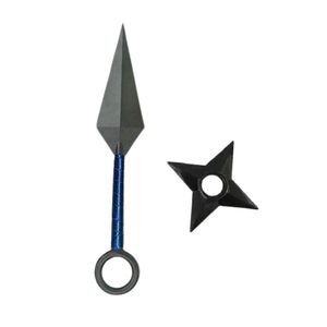 Kit Naruto Kunai Fita Azul 23,5Cm + Shuriken Estrela 9Cm 1