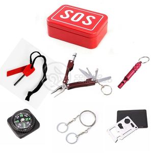Kit Sos Ferramentas De Sobrevivência Conjunto Para Camping