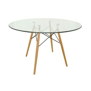 Mesa Eames Eiffel Redonda 120cm - Vidro