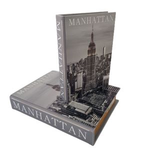 Conjunto Caixas Porta Livros Objetos 2 Peças