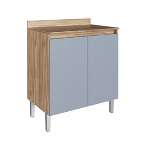 Balcão 80cm 2 Portas Maldivas Decibal Carvalho Oak|briza