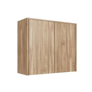 Aéreo 80cm 2 Portas Com Porta Pratos Maldivas Decibal Carvalho Oak