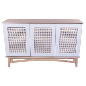 Balcão Veneza 3 Portas E 1 Gaveta Interna - 6005 Cor Garapa - Verniz