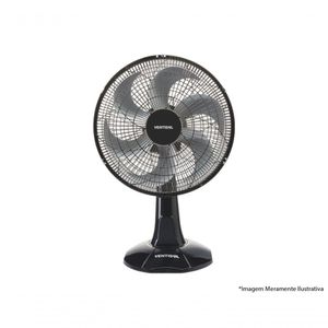 Ventilador Mesa Turbo Preto 6 Pas 30Cm 52W 220V