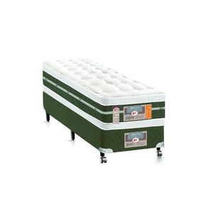 Cama Box + Colchão Castor Solteiro Silver Star Air Double Face Tecnopedic 120x203x61cm