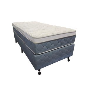 Cama Box + Colchão Castor Solteiro Five Star Air One Face Pocket 96x203x59cm