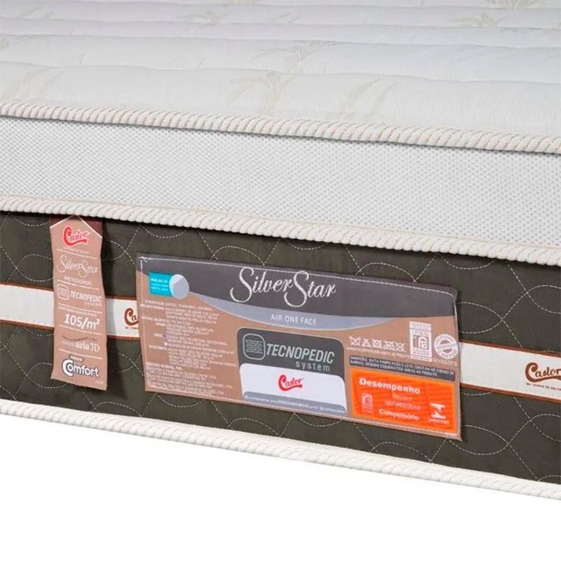 Colchão Castor Queen Silver Star Air Double Face Tecnopedic