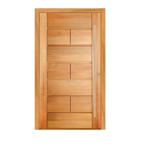 Kit Porta Pivotante 118X215Cm Franca Tauari Mapaf Marrom Claro