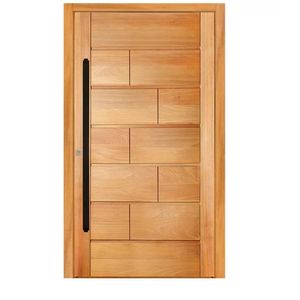 Kit Porta Pivotante 128X215Cm Belga Tauari Mapaf Marrom Claro