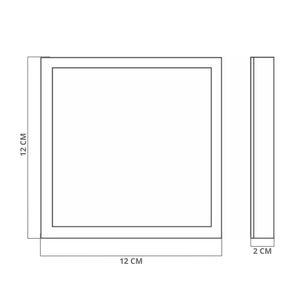 Painel De Led Frameless Quadrado Embutir 18w Bivolt Bravalumi 6500k Luz Fria