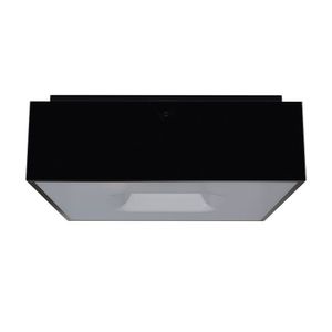 Plafon Taschibra Waffle Quadrado 4xe27 Bivolt Preto