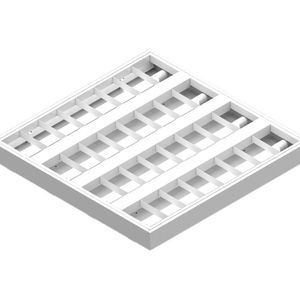 Luminária Calha Taschibra Atela Embutir/sobrepor 62x62cm 4xt8 Branca