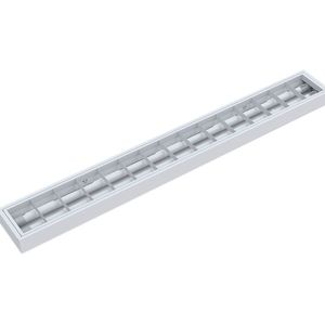 Luminária Calha Taschibra Atela Embutir/sobrepor 1,24 Mt 2xt8 Branca
