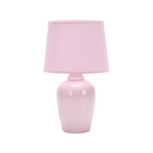 Luminária Abajur Taschibra Pottery 37cm E27 Bivolt Rosa